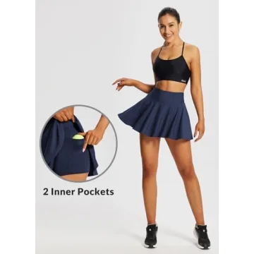 BALEAF Women's Flattering High Waisted Skorts with Pockets