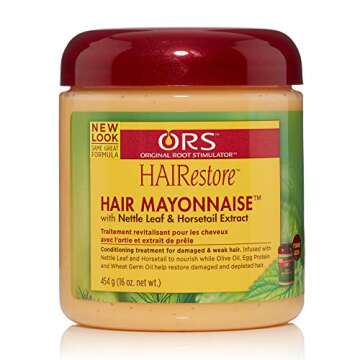 Ors Hair Mayonnaise Treatment 16oz (473ml) - Pack of 6 for All Hair Types