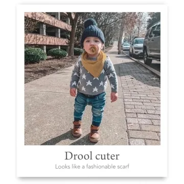 Kishu Baby Indi Bandana Bibs - GOTS Certified Organic