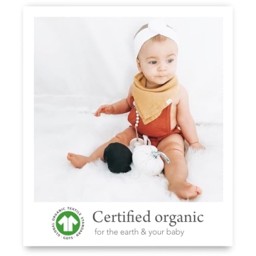 Kishu Baby Indi Bandana Bibs - GOTS Certified Organic