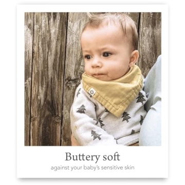 Kishu Baby Indi Bandana Bibs - GOTS Certified Organic