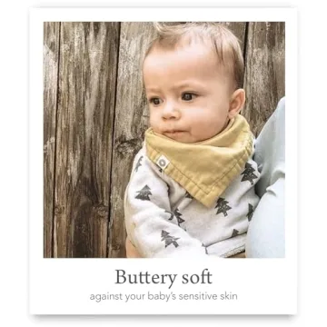 Kishu Baby Indi Bandana Bibs - GOTS Certified Organic