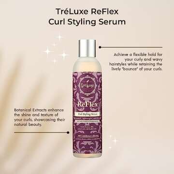 TRELUXE Curl Styling Serum - Nourishing Curl Care 8 FZ