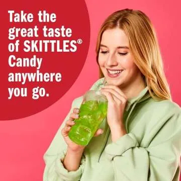 Skittles Singles To Go Variety Pack, Watertok Powdered Drink Mix, Zero Sugar, Low Calorie, Includes 4 Flavors, 1 Box (20 Single Servings) (Fruity)