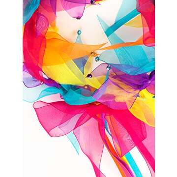 Little Adventures Rainbow Wand & Halo Tiara Fairy Princess Dress Up Costume Accessory