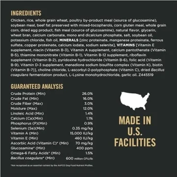 Purina Pro Plan Chicken Rice Dog Food with Probiotics - 47 lb.