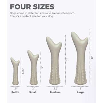 Petstages Deerhorn Antler Alternative Dog Chew Toy, Medium