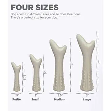 Petstages Deerhorn Antler Alternative Dog Chew Toy, Medium