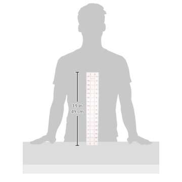 Fiskars 12-87567097J Acrylic Ruler, 3-Inch by 18-Inch