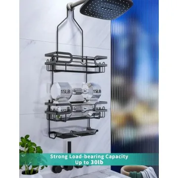 Stylish HapiRm Shower Caddy - Rustproof & No Drilling