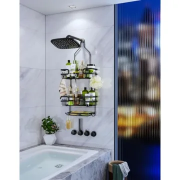 Stylish HapiRm Shower Caddy - Rustproof & No Drilling
