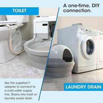 CatGenie A.I. Deluxe Self-Cleaning, Fully-Flushing, Automatic Cat Litter Box-New