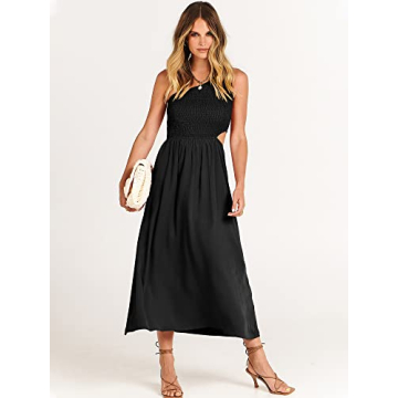 Stylish ANRABESS Women's One Shoulder Summer Dress