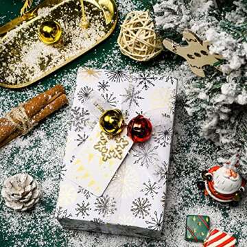 Chic MAYPLUSS Christmas Wrapping Paper Roll - 3 Design Set