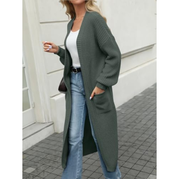 LILLUSORY Women's Long Cardigan - Cozy & Trendy Style