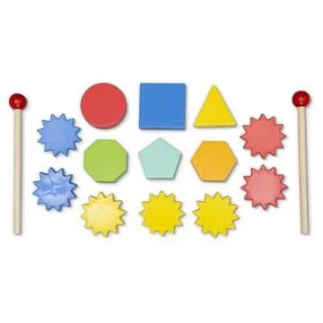 Delta Children Play and Learn Sensory Table for Kids – Includes Shape Sorting, Building Block Baseplate, Gears and Musical Instruments - Use as Sand Table/Sensory Table/Activity Table, White/Primary