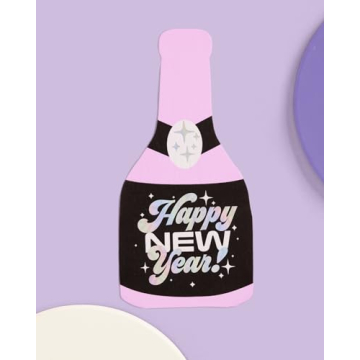 Stylish NYE 2024 Foil Napkins | 25 pcs for Every Celebration