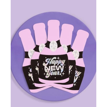 Stylish NYE 2024 Foil Napkins | 25 pcs for Every Celebration