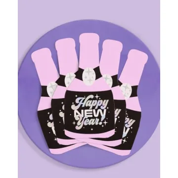 Stylish NYE 2024 Foil Napkins | 25 pcs for Every Celebration