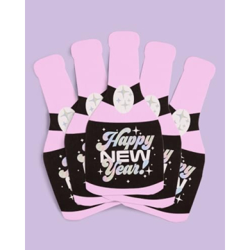 Stylish NYE 2024 Foil Napkins | 25 pcs for Every Celebration