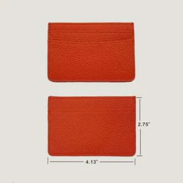 Aphrona Leather 3-Pocket Slim Card Holder - Stylish & Functional