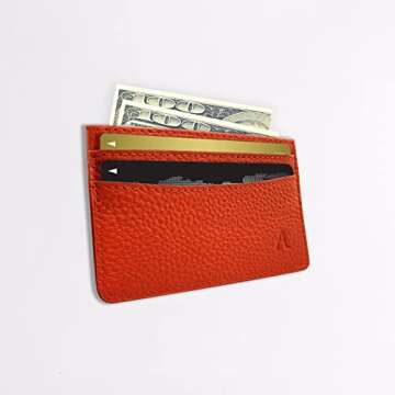 Aphrona Leather 3-Pocket Slim Card Holder - Stylish & Functional