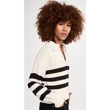 Pistola Denim Women's Arlo Sweater - Midnight Cream Stripe