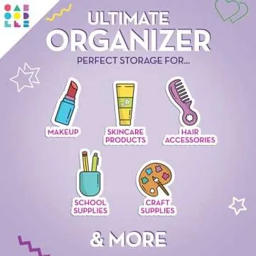 Caboodles On-The-Go Girl Case in Seafoam Over Lavender