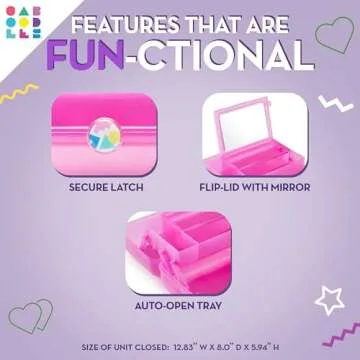 Caboodles On-The-Go Girl Case in Seafoam Over Lavender