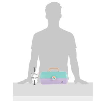 Caboodles On-The- Go Girl, Seafoam Over Lavender, 1 Count (Pack of 1)