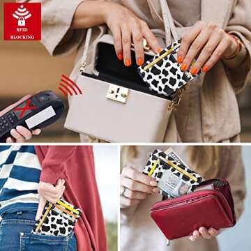 Coco Rossi Slim RFID Wallet for Women - Stylish & Secure