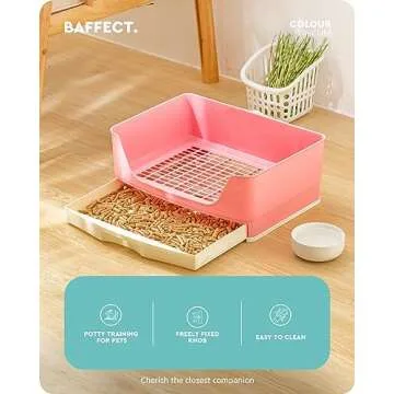 Baffect Rabbit Litter Box Set for Easy Pet Care
