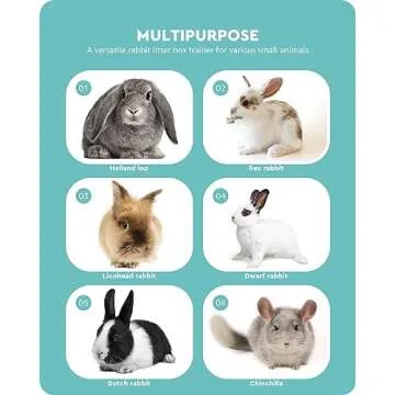 Baffect Rabbit Litter Box Set for Easy Pet Care