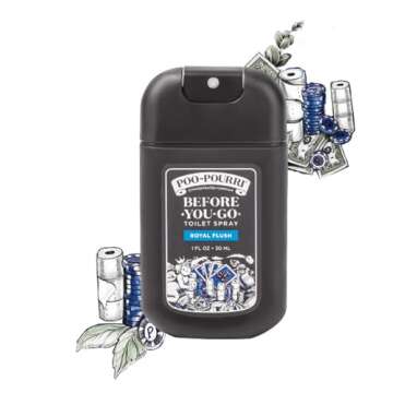 Poo-Pourri Before-You-Go Toilet Spray, Royal Flush, 1 Fl Oz Pocket Travel Size - Eucalyptus and Spea...