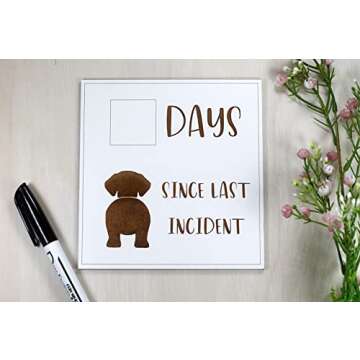 Funny Whiteboard Sign, Days Since Last Incident