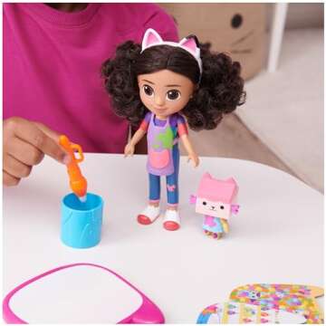 Gabby’s Dollhouse, Gabby Deluxe Craft Dolls and Accessories with Water Pad and Water Brush Pen, Kids Toys for Girls and Boys Ages 3 and up