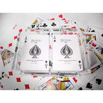 Luxe Dominoes Elegant Playing Card Deck Holder with Cards