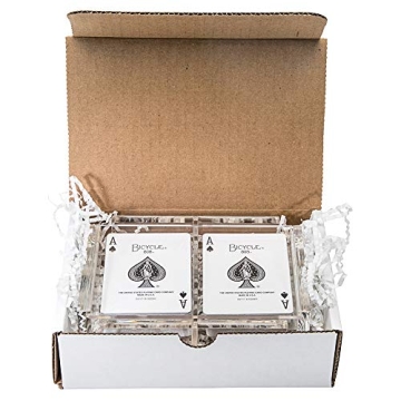 Luxe Dominoes Elegant Playing Card Deck Holder with Cards