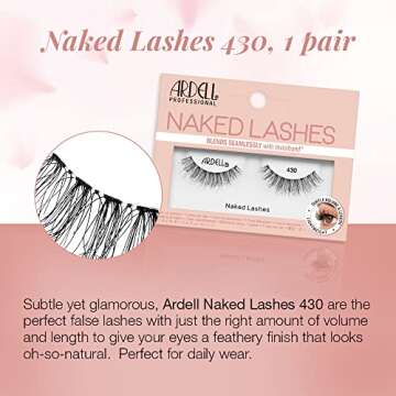 Ardell Strip Lashes Naked Lashes 430 with Invisiband, 1 pair