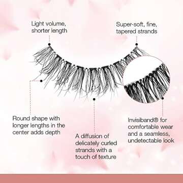 Ardell Strip Lashes Naked Lashes 430 with Invisiband, 1 pair