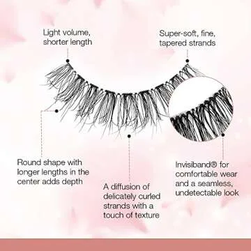 Ardell Strip Lashes Naked Lashes 430 with Invisiband, 1 pair