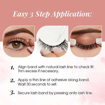 Ardell Strip Lashes Naked Lashes 430 with Invisiband, 1 pair