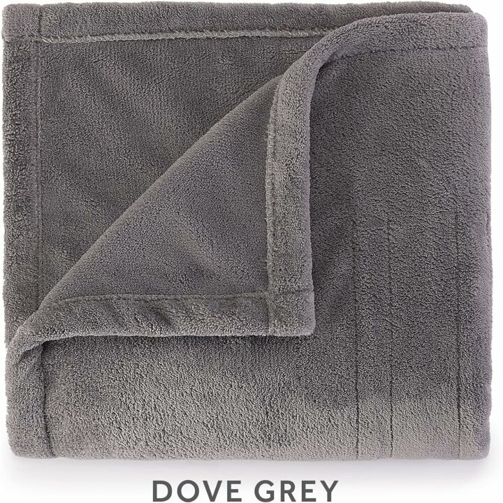 Sunbeam Royal Luxe Heated Throw Blanket - Dove Grey