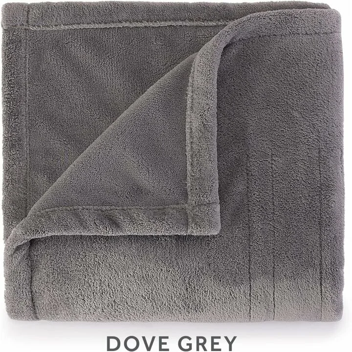 Sunbeam Royal Luxe Heated Throw Blanket - Dove Grey