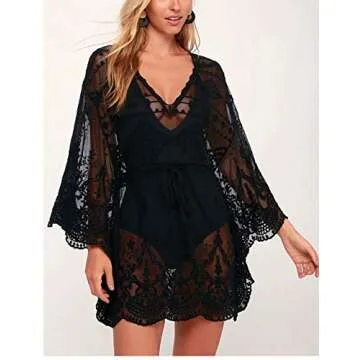 Bsubseach Beach Mesh Swimsuit Cover Up for Women