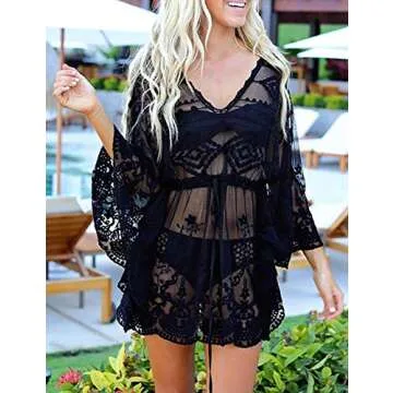 Bsubseach Beach Mesh Swimsuit Cover Up for Women