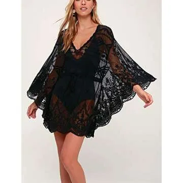 Bsubseach Beach Mesh Swimsuit Cover Up for Women