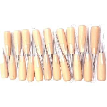 MAGIKON 20-Pack Wooden Handle Leather Stitching Sewing Awl Repair Tool (Round) #1