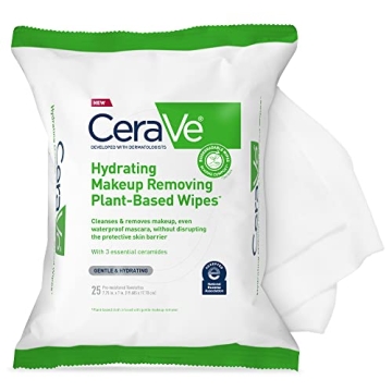 CeraVe Hydrating Makeup Remover Wipes for Sensitive Skin