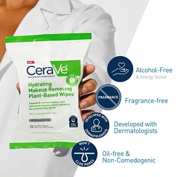 CeraVe Hydrating Makeup Remover Wipes for Sensitive Skin